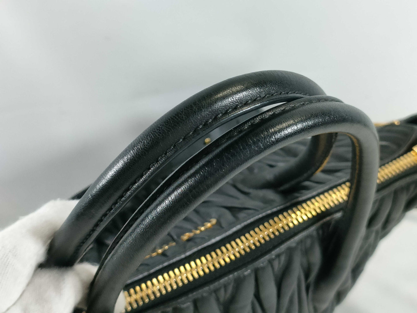 Miu Miu Matelasse Leather 2-Way Handbag