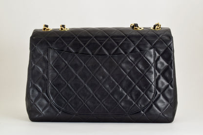 CHANEL Matelasse Chain Shoulder Bag, Large Matelasse, Black