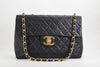 CHANEL Matelasse Chain Shoulder Bag, Large Matelasse, Black