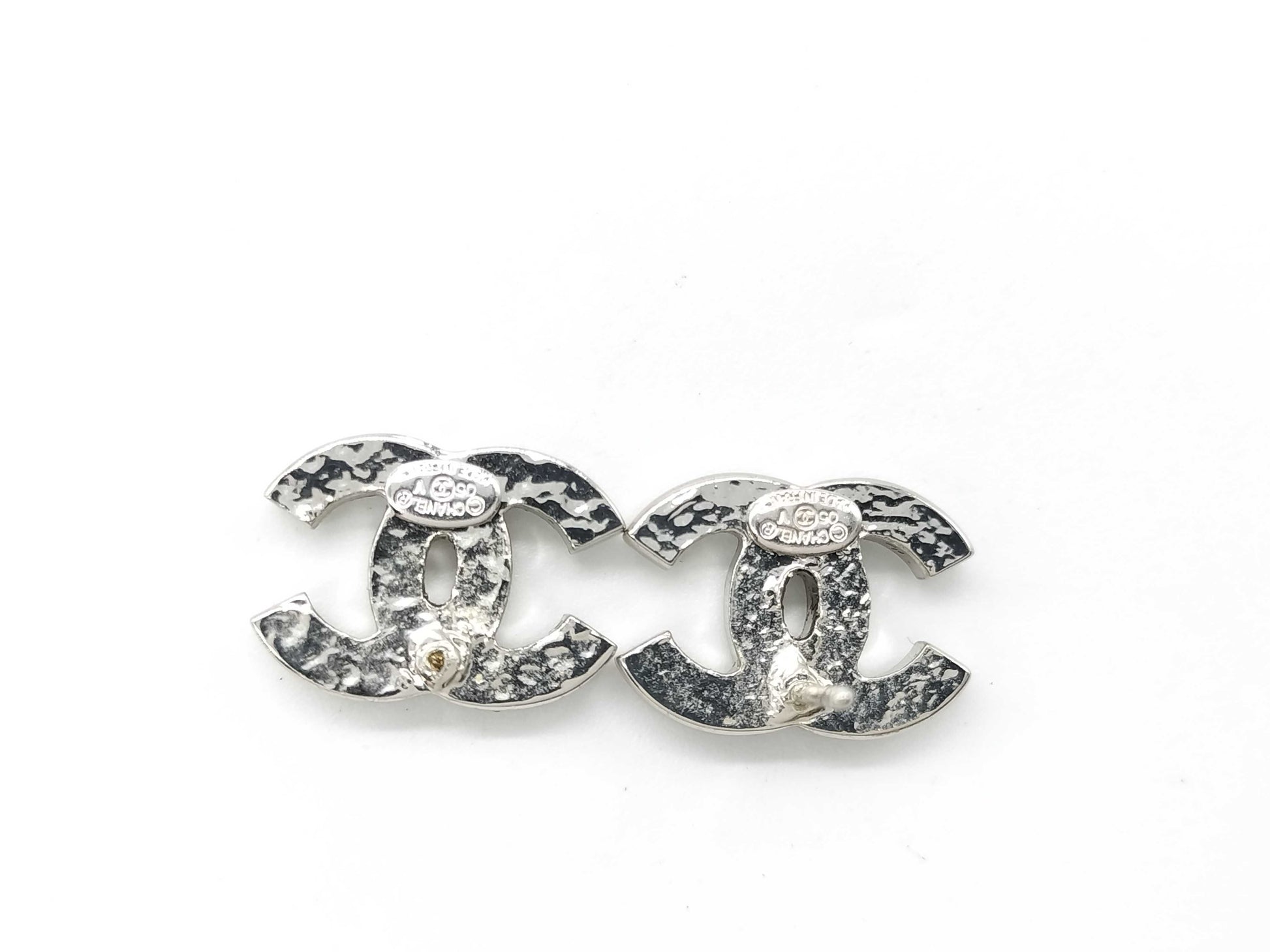 CHANEL Coco Mark CHANEL Coco Mark Rhinestone Earrings 05V One side broken