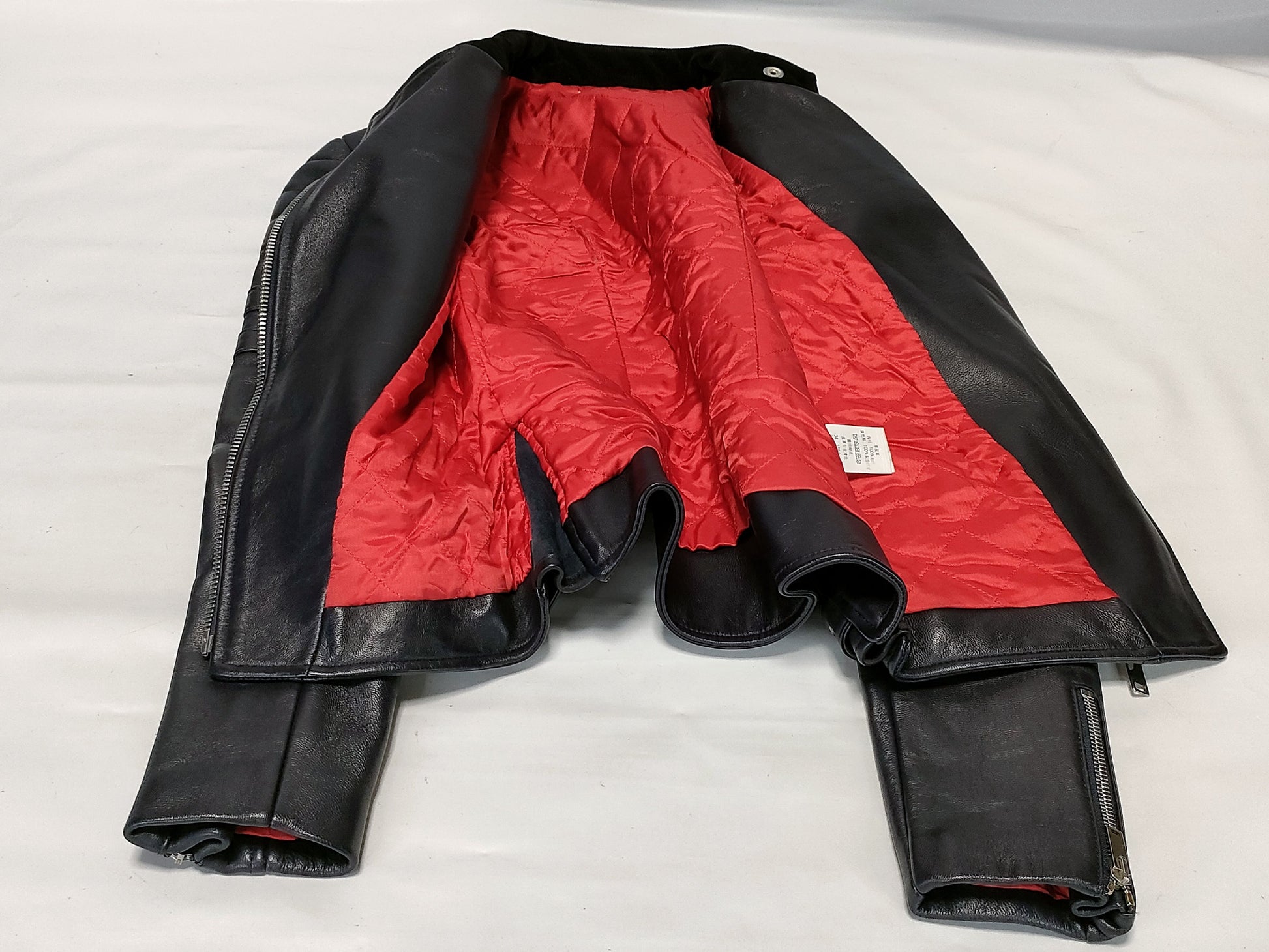 CELINE Phoebe Leather Rider's Jacket, Size 34