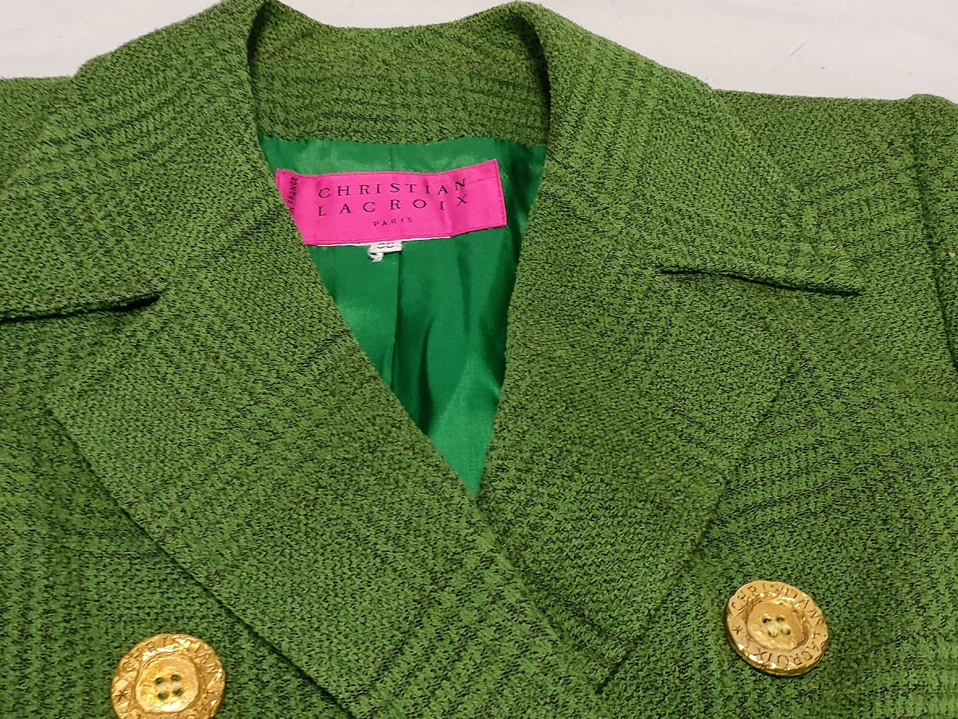Christian Lacroix Double Breasted Jacket, Size 38