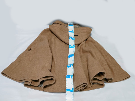 BURBERRY Blue Label Nova Check Poncho, Size 38