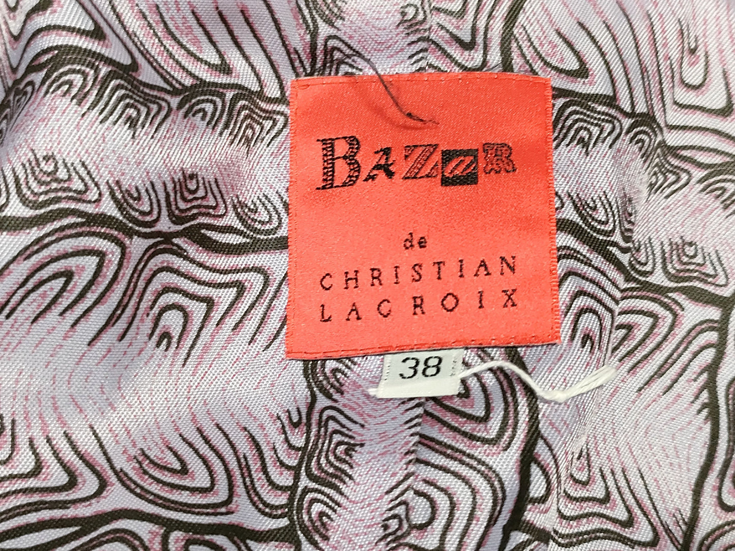 Christian Lacroix Zip-Up Jacket Size 38