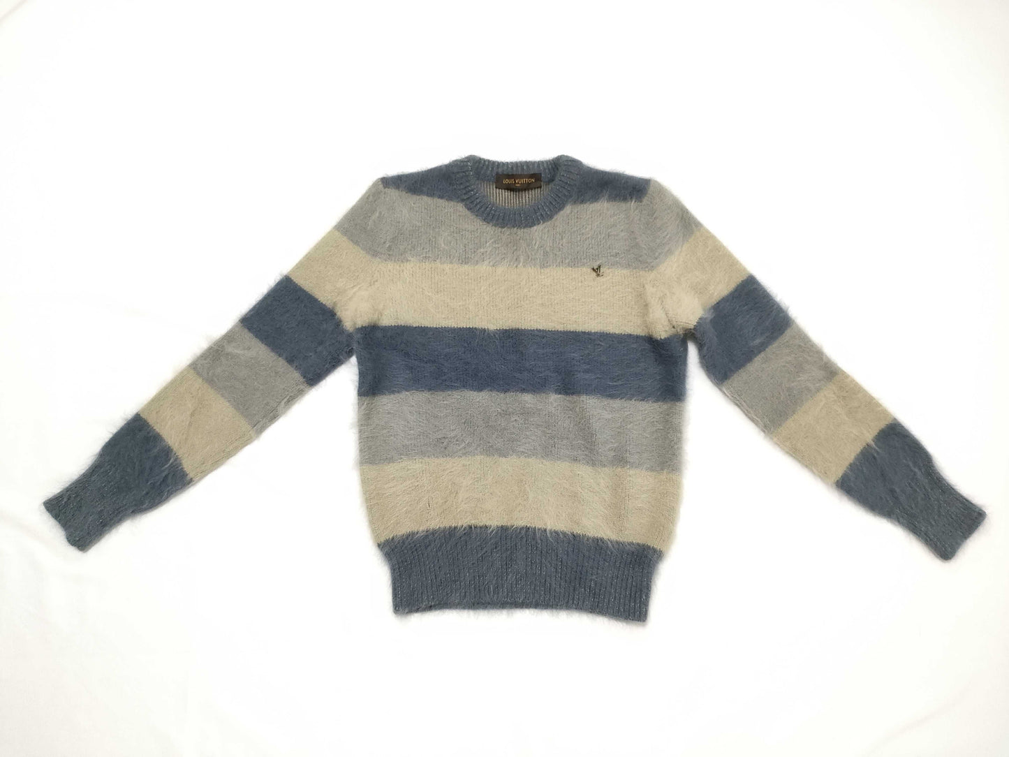 LOUIS VUITTON LV logo angora blend sweater top