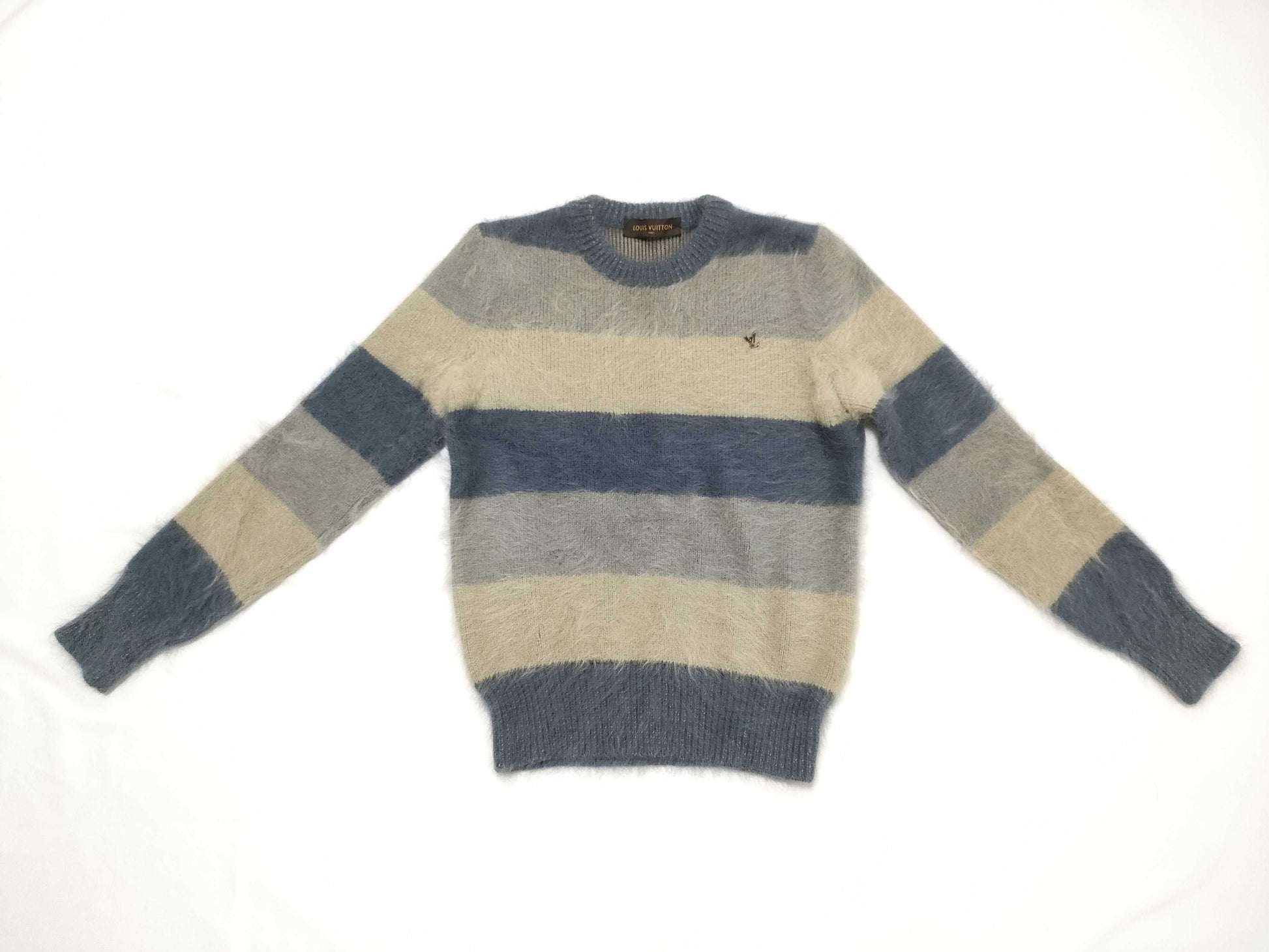 LOUIS VUITTON LV logo angora blend sweater top