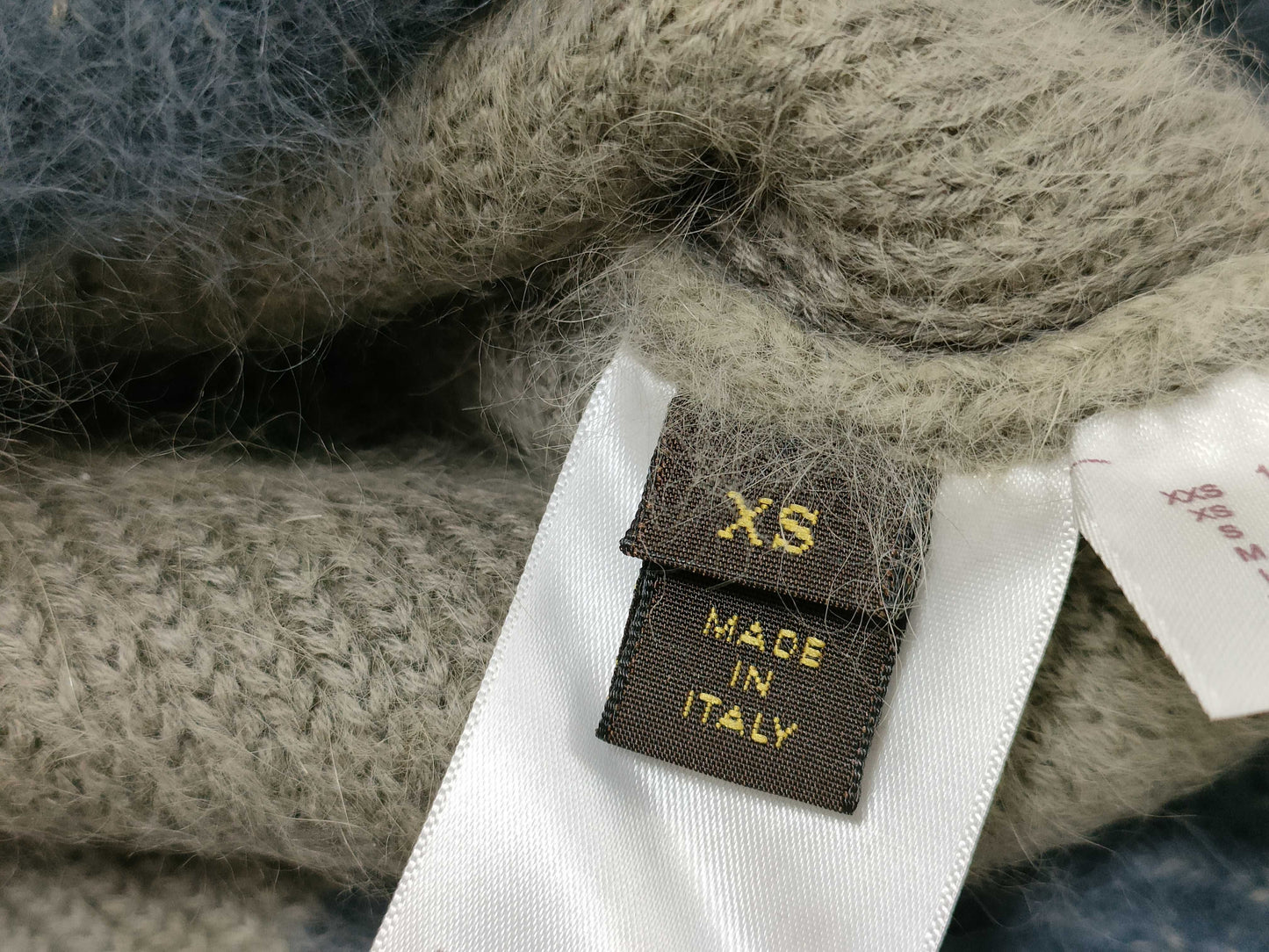 LOUIS VUITTON LV logo angora blend sweater top