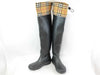 BURBERRY Nova Check Rain Boots, Size 37, Approx. 24cm