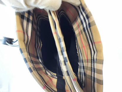 BURBERRY Nova Check Rain Boots, Size 37, Approx. 24cm