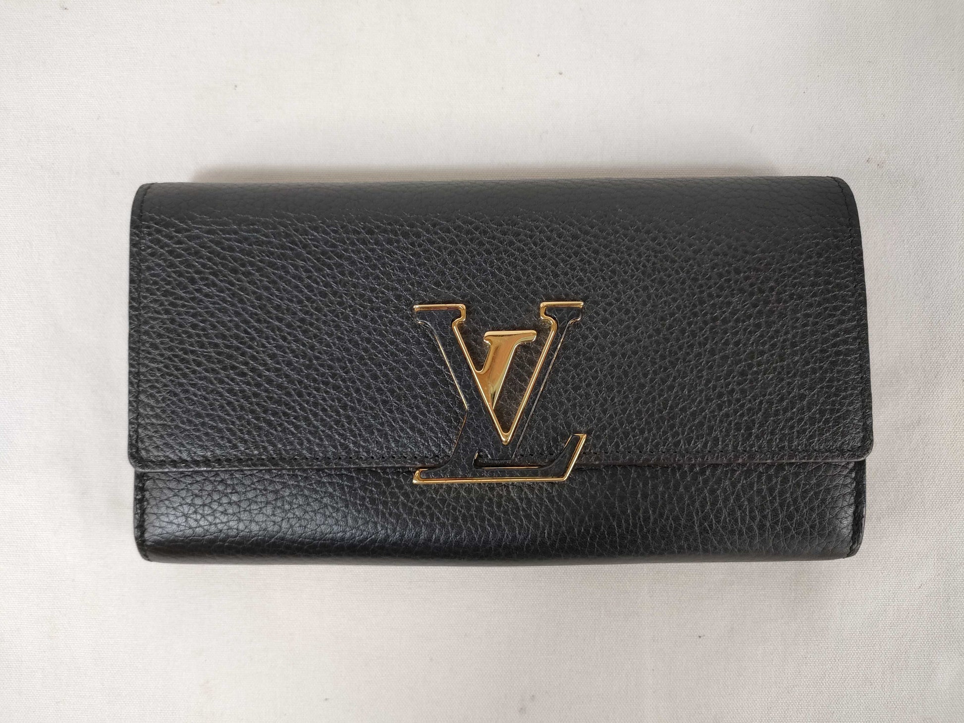 LOUIS VUITTON Portefeuille Capucines Black Long Wallet [Model Number] M61248 [Serial Number] RFID Unverified MI1137 Wallet