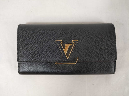 LOUIS VUITTON Portefeuille Capucines Black Long Wallet [Model Number] M61248 [Serial Number] RFID Unverified MI1137 Wallet