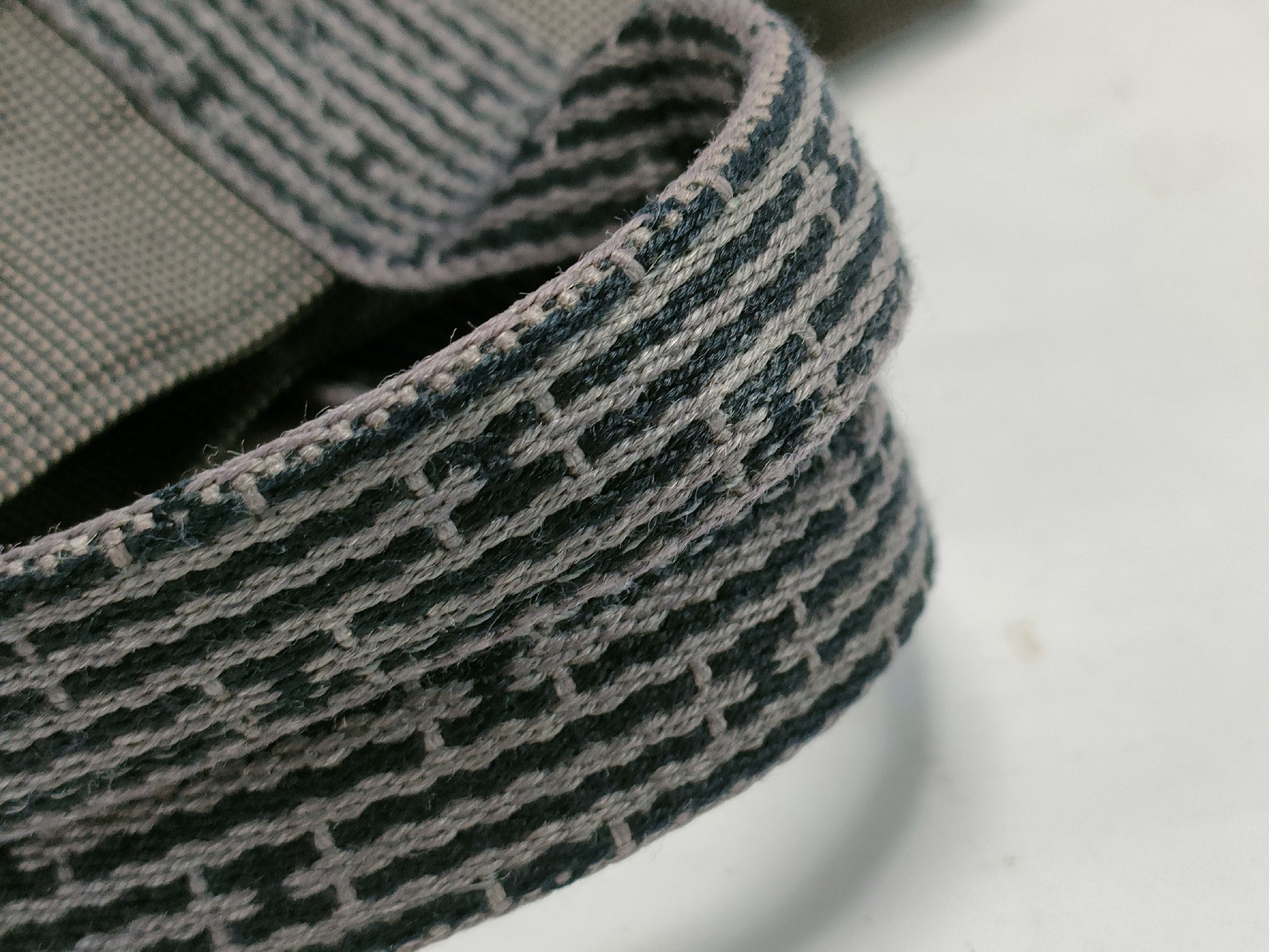 HERMES Air Line PM Canvas Handbag Gray