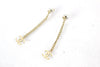 CHANEL Coco Mark Chain Earrings, Gold Color