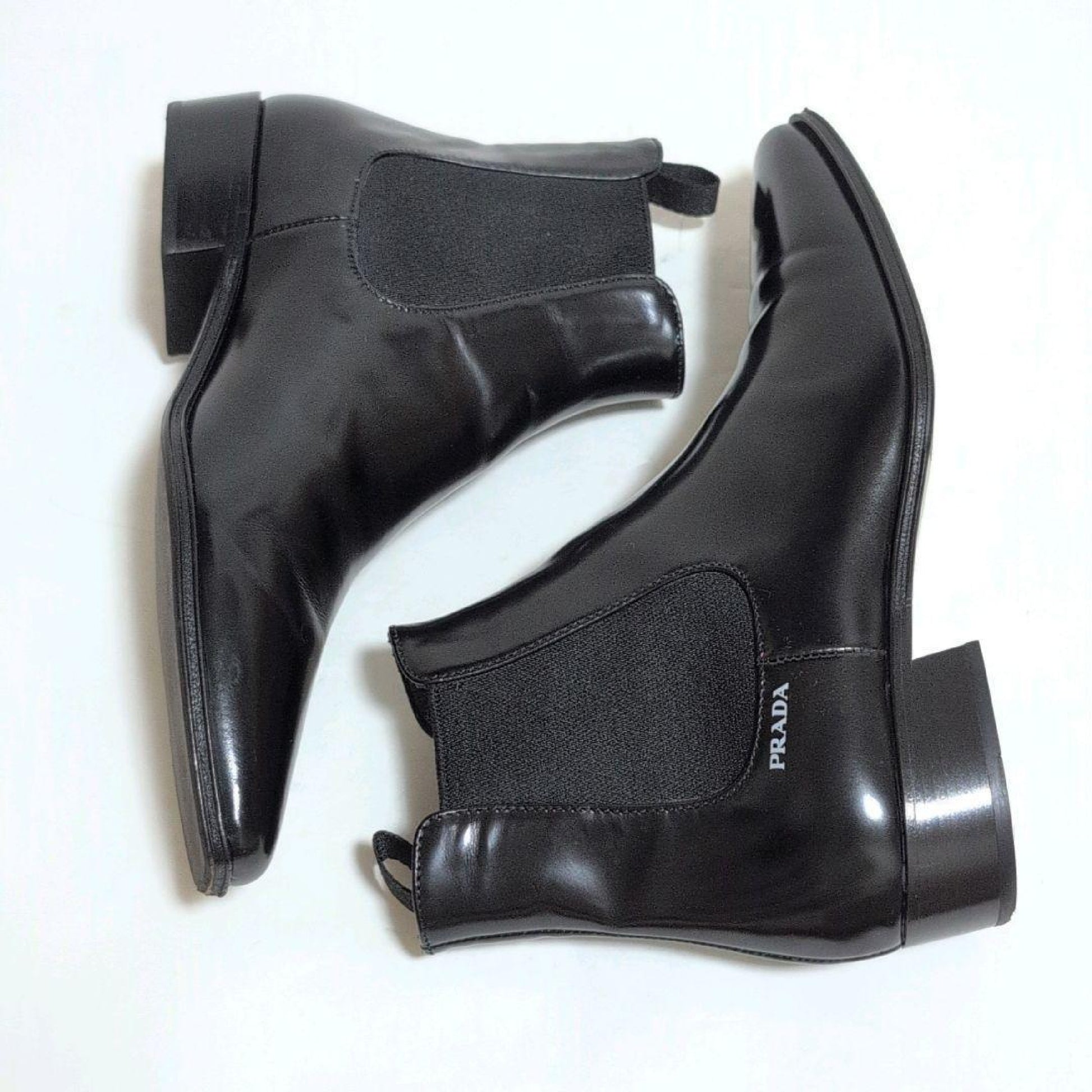 PRADA PRADA Side Gore Boots Leather Size 35 Other Shoes