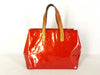 LOUIS VUITTON Vernis Louis Vuitton Tote Bag M91088 Lead PM Vernis Rouge MI1011 Tote Bag