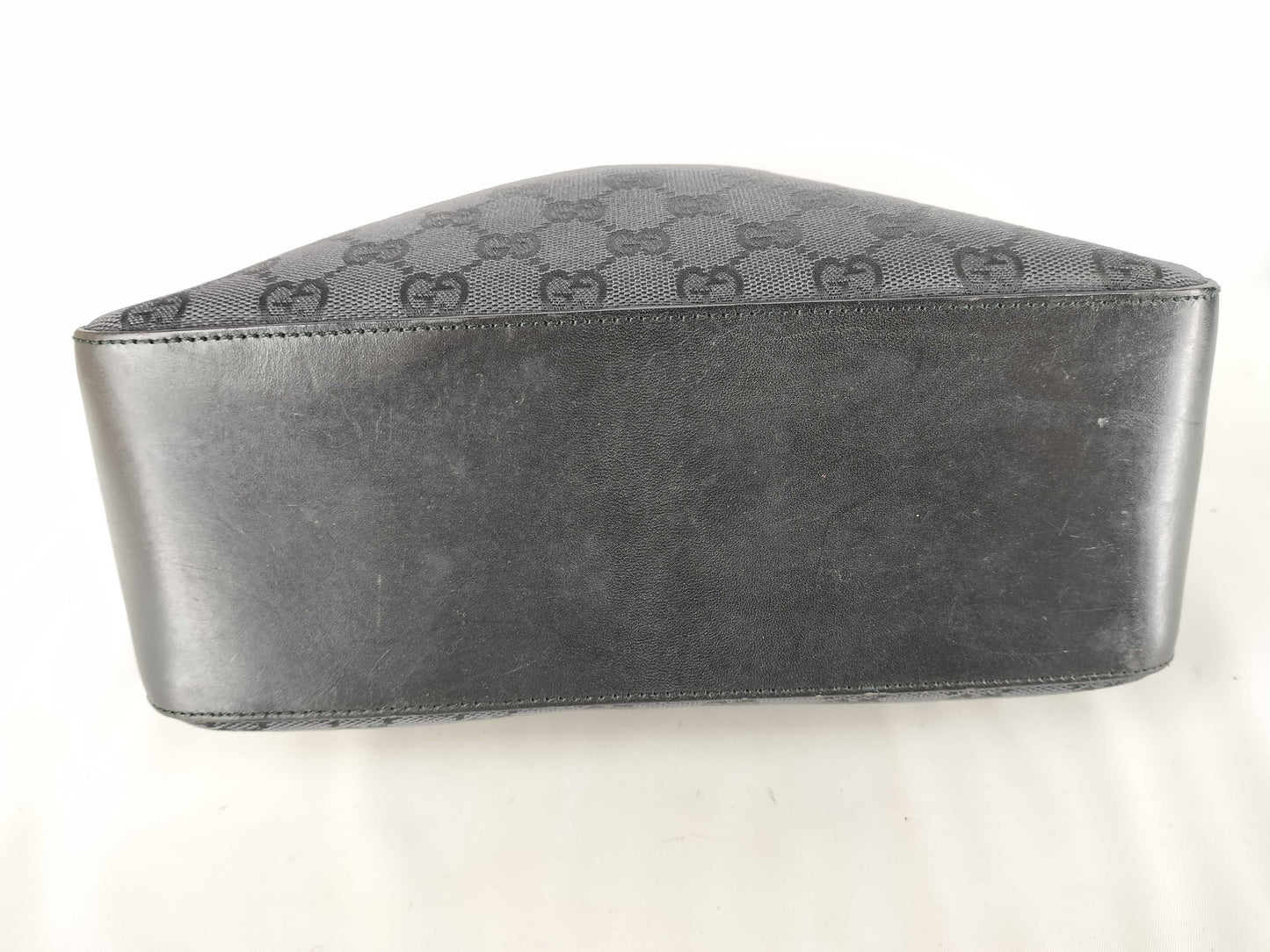 GUCCI GG Canvas Gucci/One Shoulder Bag/001 3766/GG Canvas/Black Shoulder Bag