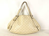 GUCCI Guccissima Gucci/Tote Bag/130736/Abby/Shimmer Leather/Ivory Tote Bag
