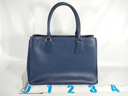 PRADA Prada 2-Way Tote Bag, Galleria, 1BA274, Saffiano Leather, Blue, No Strap, Tote Bag