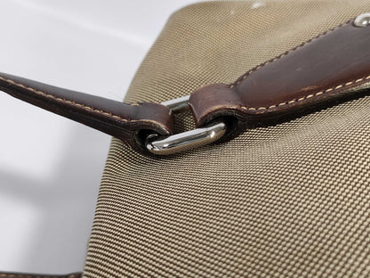 PRADA Prada Boston Bag BR3461 Logo Jacquard Beige Boston Bag