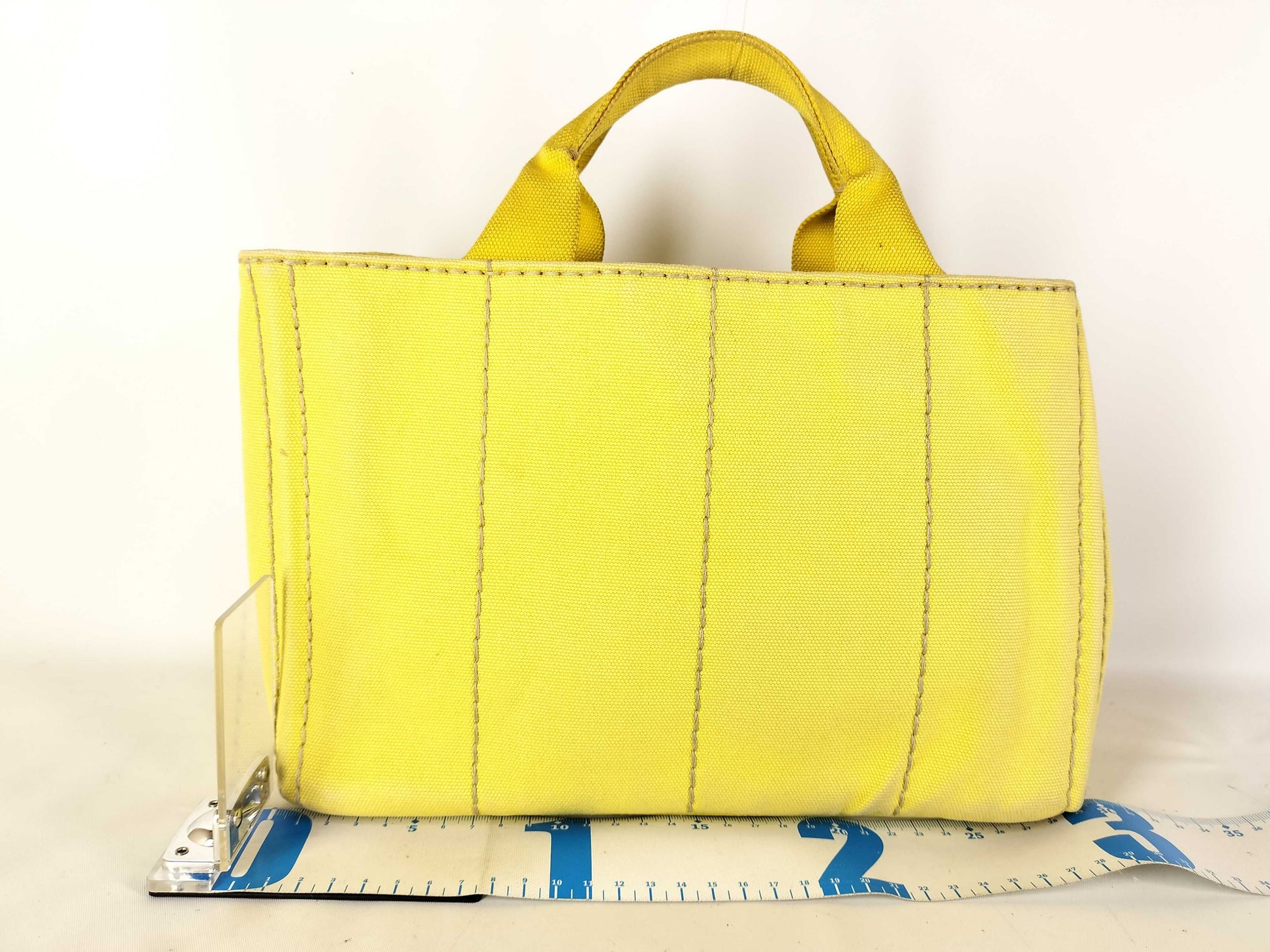 PRADA Prada/Tote Bag/Canapa/BN2439/Canvas/Yellow Handbag