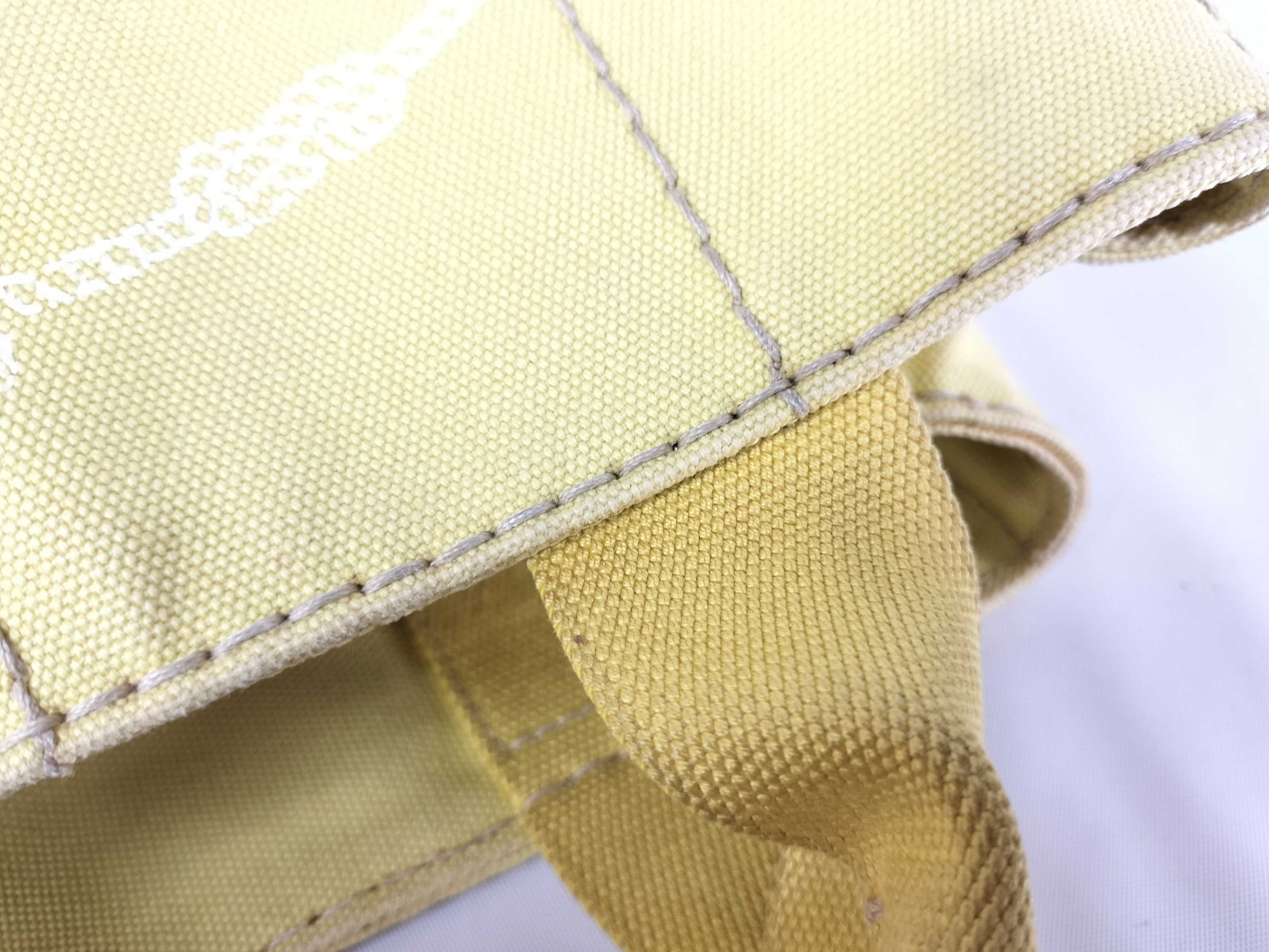 PRADA Prada/Tote Bag/Canapa/BN2439/Canvas/Yellow Handbag