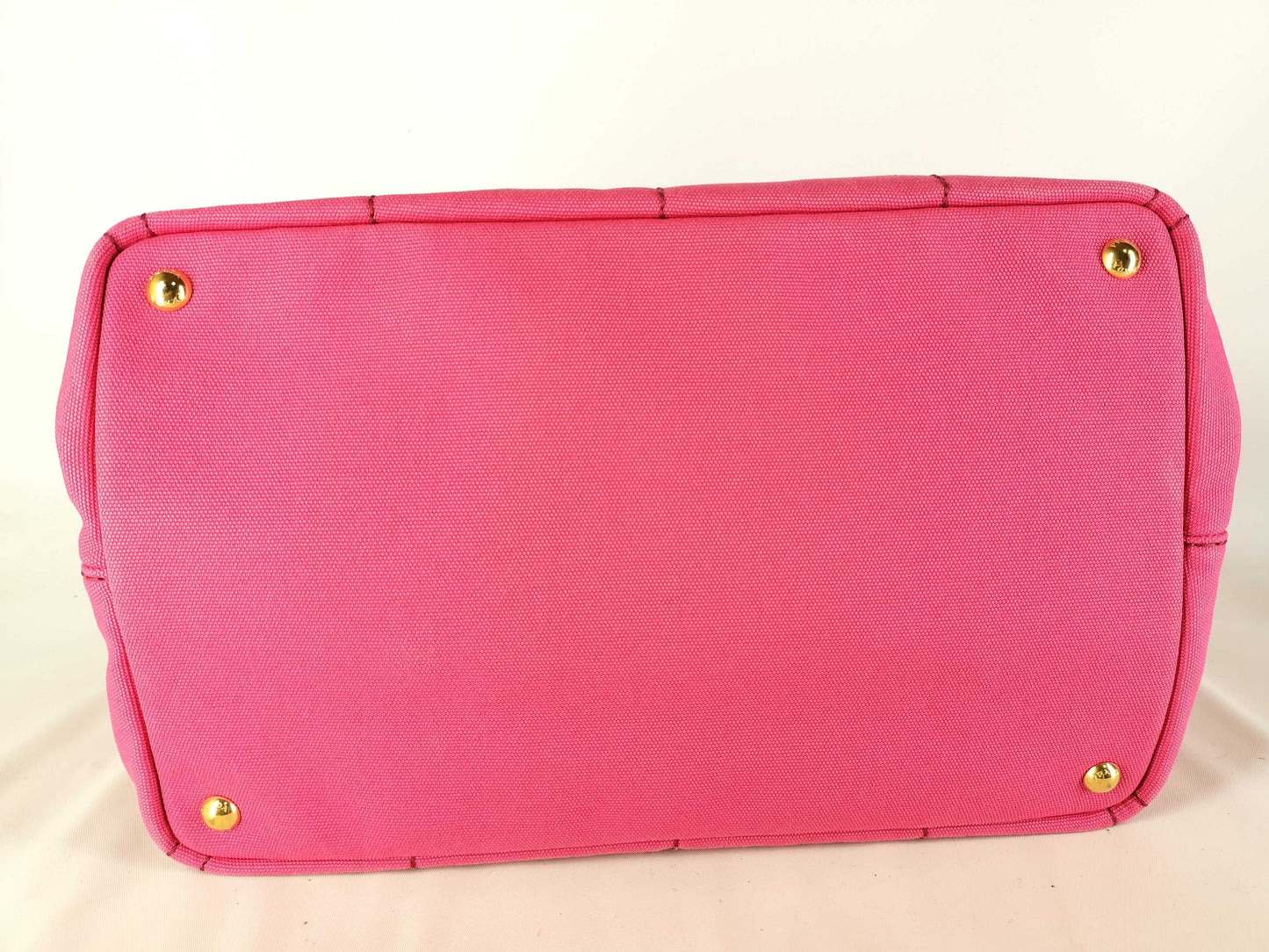 PRADA Prada 2-Way Tote Bag, Canapa, 1BG642, Canvas, Pink Tote Bag