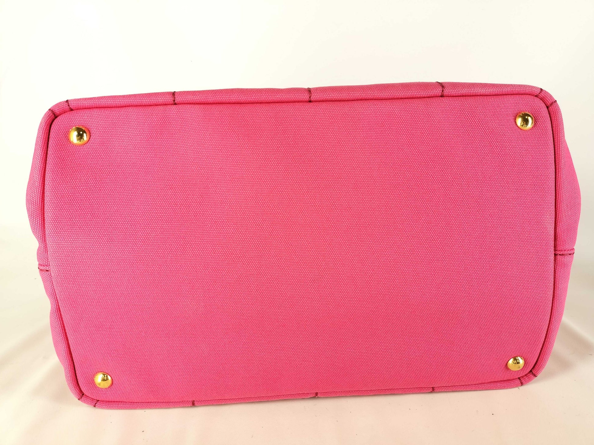 PRADA Prada 2-Way Tote Bag, Canapa, 1BG642, Canvas, Pink Tote Bag