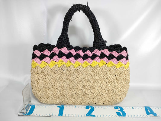 PRADA Prada 2-Way Basket Bag/Canapa/1BG889/Raffia/Beige Tote Bag
