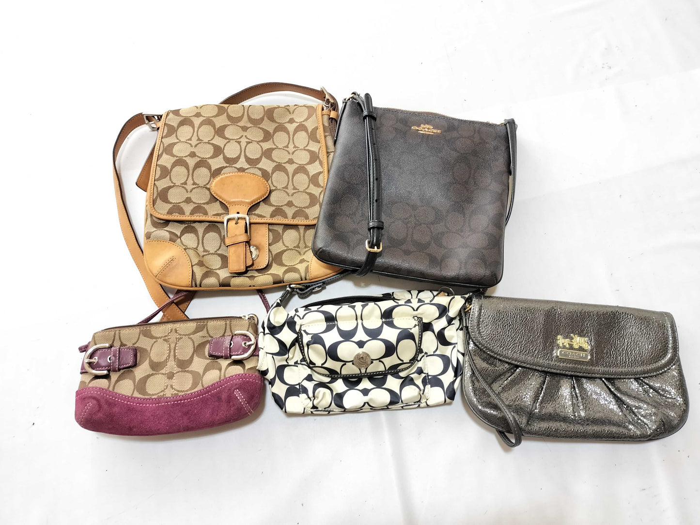 COACH Signature Coach/5 Bags/As Is Shoulder Bag