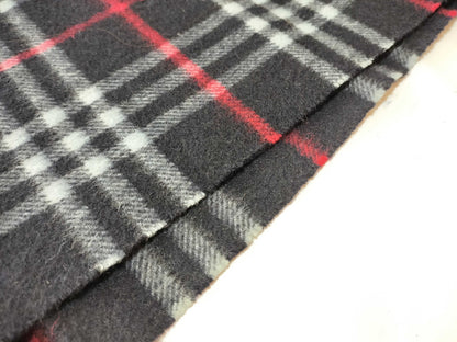 Burberrys Fringe Scarf, Nova Check, Made in England, 100% Cashmere, Navy