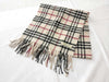 BURBERRY London/Fringe Scarf/Nova Check/Made in Scotland/100% Cashmere/Beige Scarf