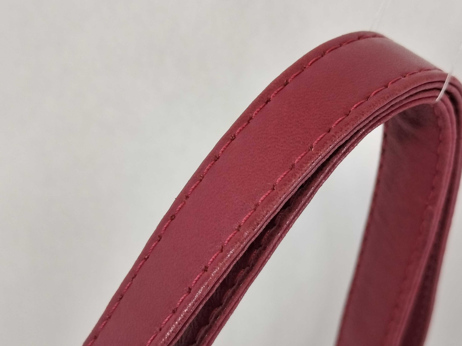 LOEWE Nappa Leather Fringe Red Pink Handbag Shoulder Bag