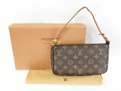 LOUIS VUITTON Monogram Louis Vuitton M51980 Monogram Pochette Accessoires Pouch Shoulder Bag Handbag