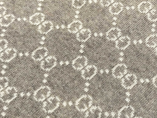 GUCCI 523434 GG Sherry Wool Beige Scarf