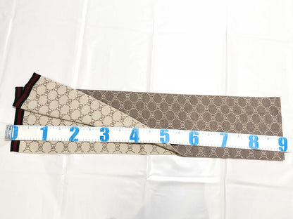 GUCCI 523434 GG Sherry Wool Beige Scarf