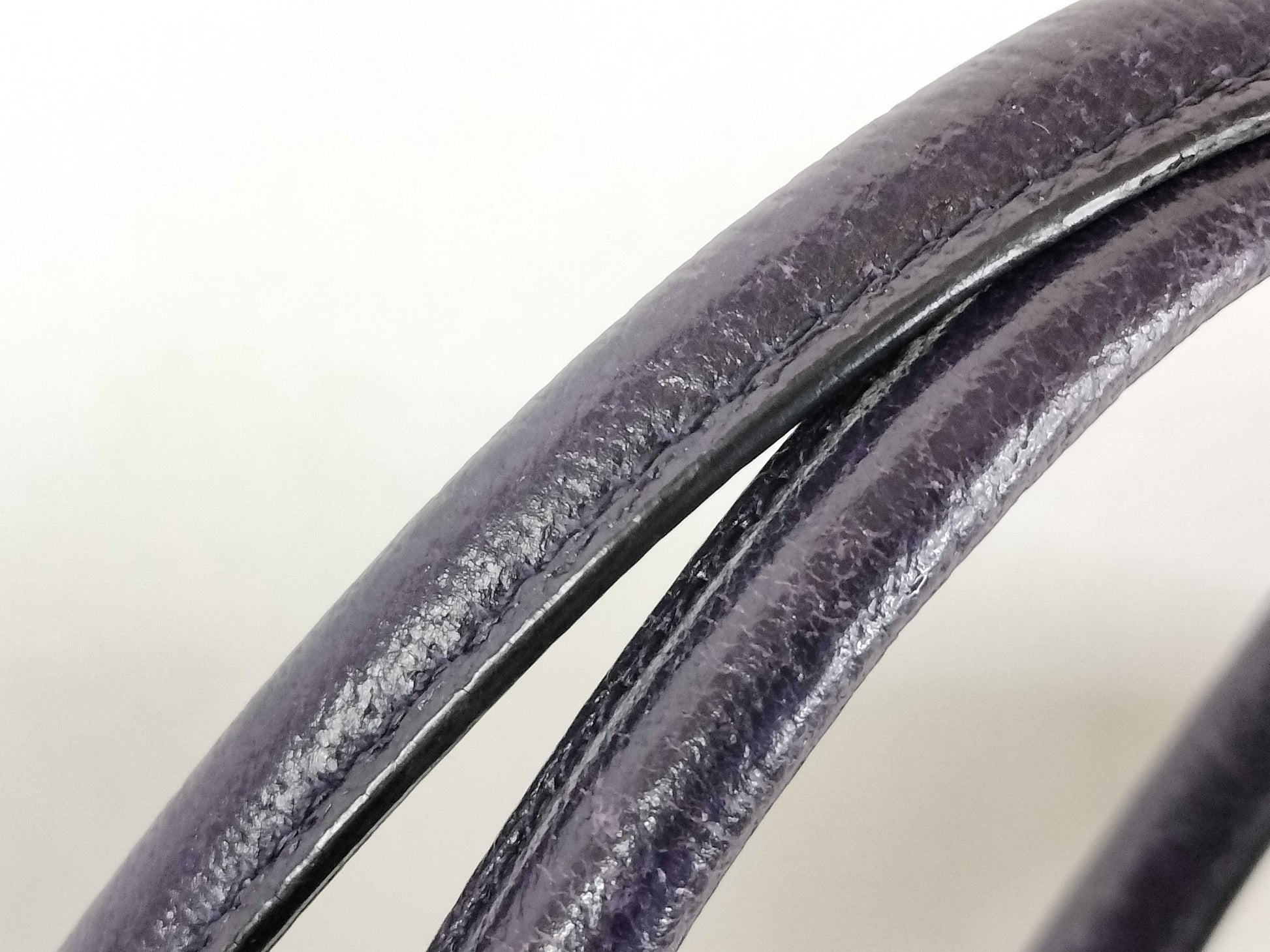 PRADA Prada Tweed Triangle Logo Purple Handbag