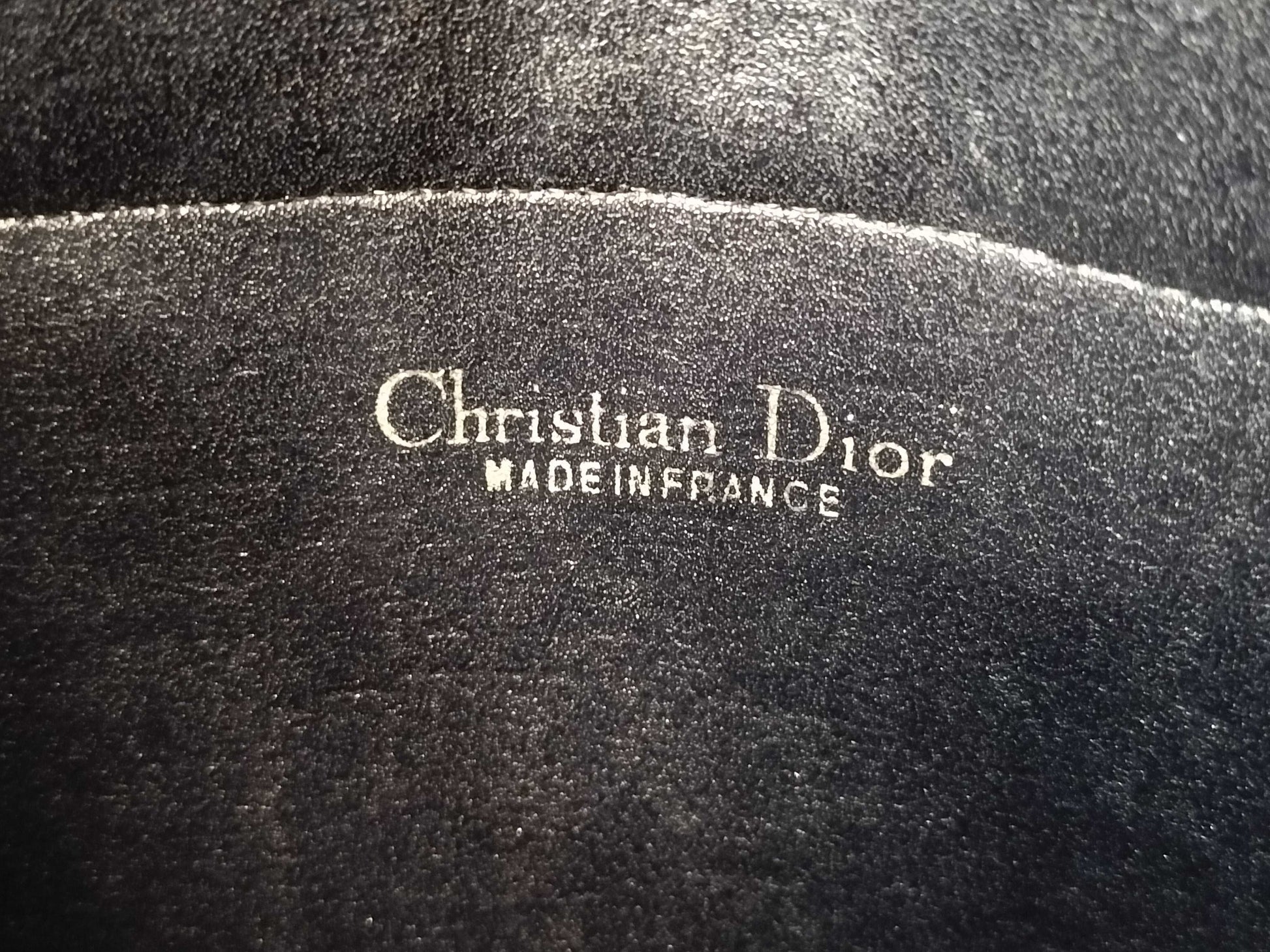 Dior Trotter Christian Dior Oblique Trotter Navy Canvas and Leather Clutch Bag