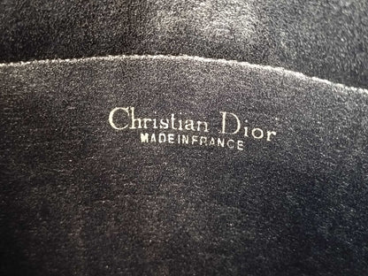 Dior Trotter Christian Dior Oblique Trotter Navy Canvas and Leather Clutch Bag