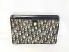 Dior Trotter Christian Dior Oblique Trotter Navy Canvas and Leather Clutch Bag