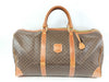 CELINE Macadam Brown with Gold Hardware and PVC Leather Boston Handbag