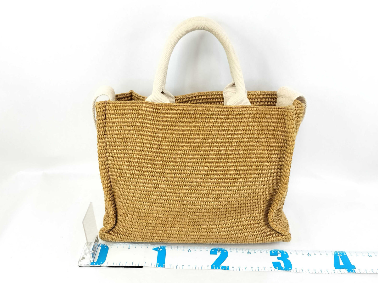 MARNI Raffia Logo Hand Canvas 2-Way Bag Handbag