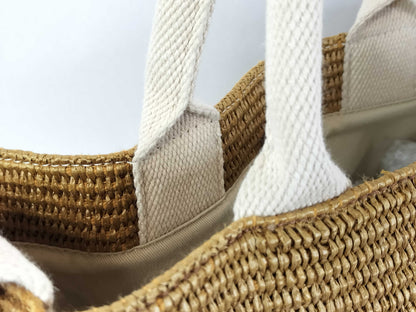 MARNI Raffia Logo Hand Canvas 2-Way Bag Handbag