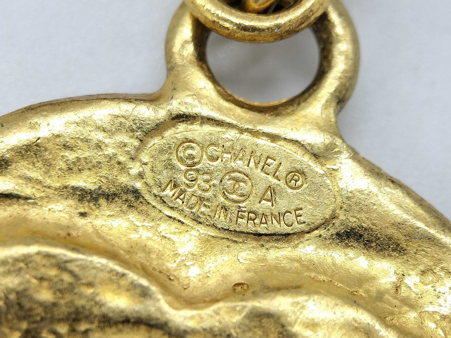 CHANEL Coco Mark Key Ring Engraved 93 A Key Case/Key Holder