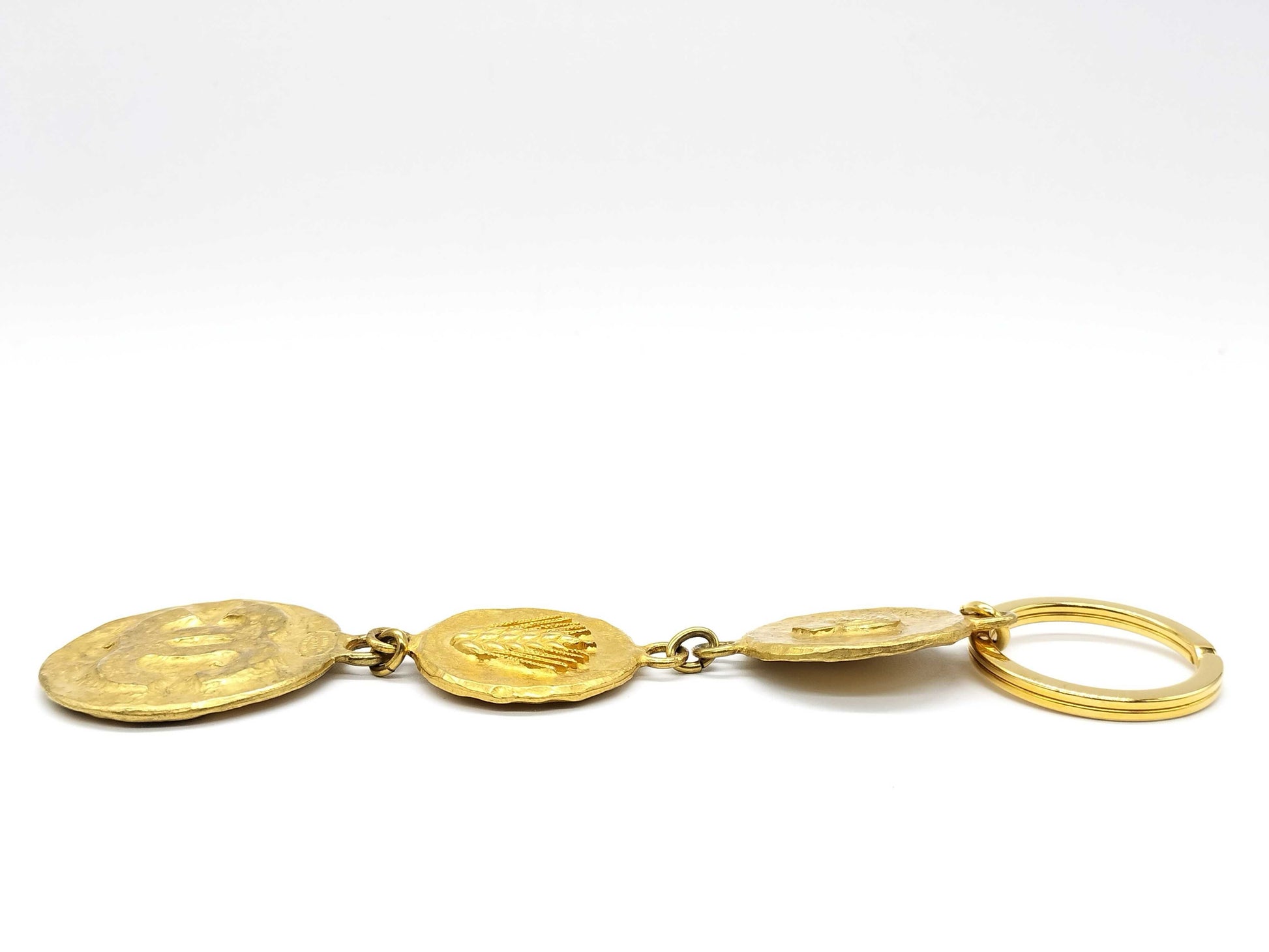 CHANEL Coco Mark Key Ring Engraved 93 A Key Case/Key Holder