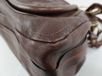 Chloe Paraty Shoulder Bag/Handbag, 2-Way Leather, Brown Shoulder Bag