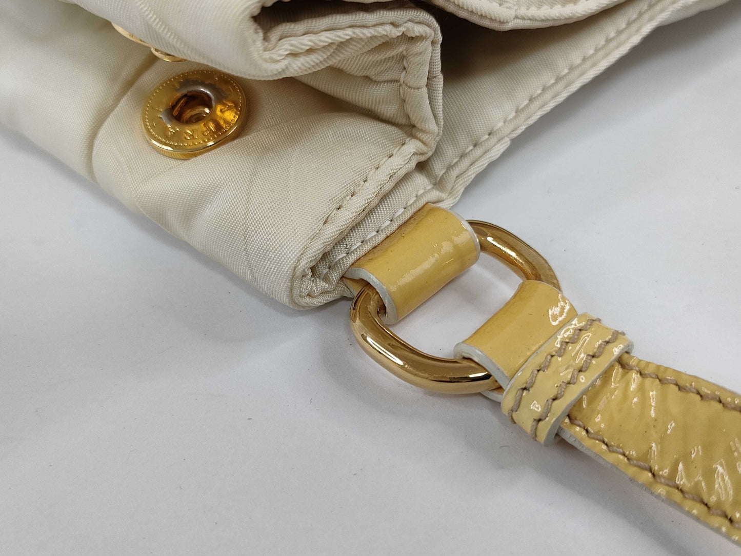 PRADA Nylon Prada Shoulder Bag Nylon White Bag Shoulder Bag