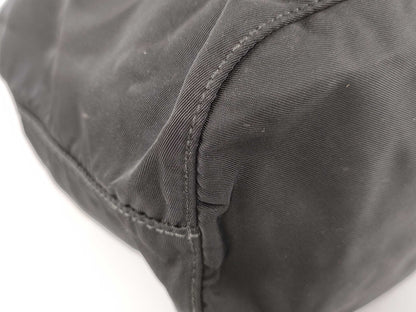 PRADA Nylon Prada Drawstring Pouch, Black Nylon Pouch