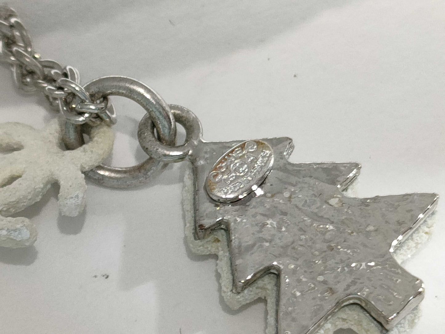 CHANEL CHANEL Coco Mark Christmas Tree Motif Necklace