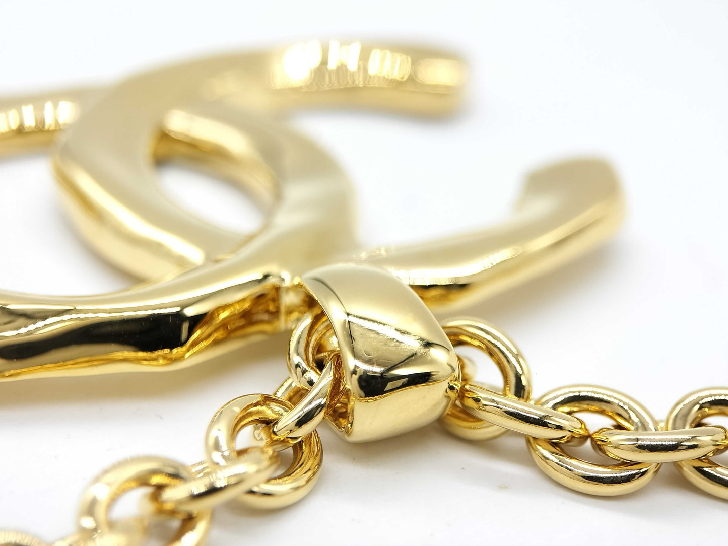 CHANEL Coco Mark CHANEL Chanel Coco Mark Necklace Pendant Metal Necklace