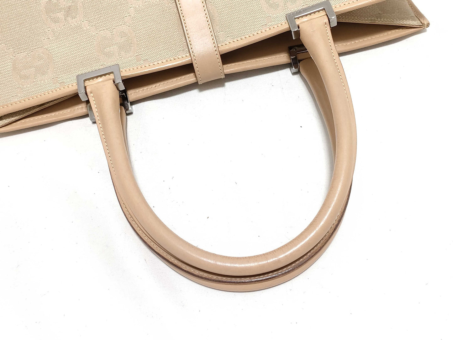 GUCCI GG Jackie Canvas Hand Tote Bag